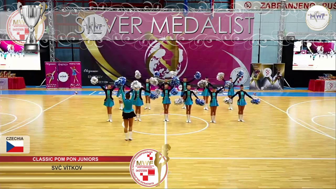 CLASSIC POM PON JUNIOR SILVER MEDALIST: SVČ VÍTKOV, CZECHIA