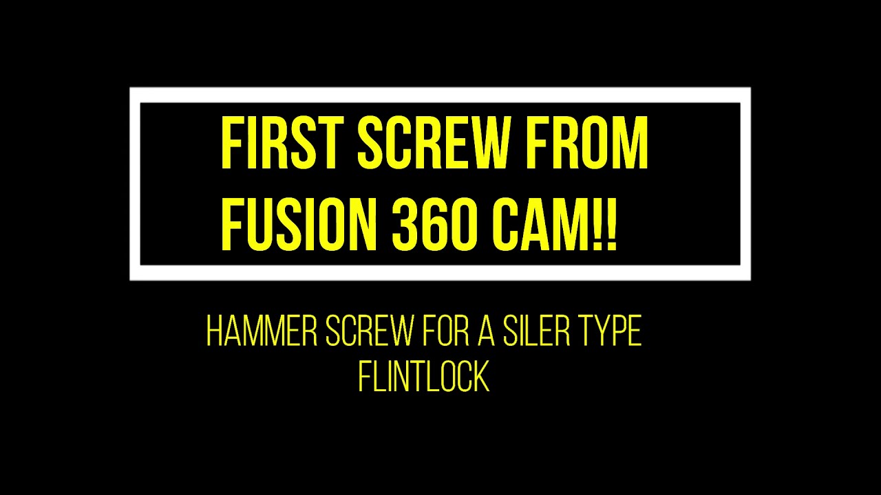 CAD / CAM Generated Flintlock Hammer Screw