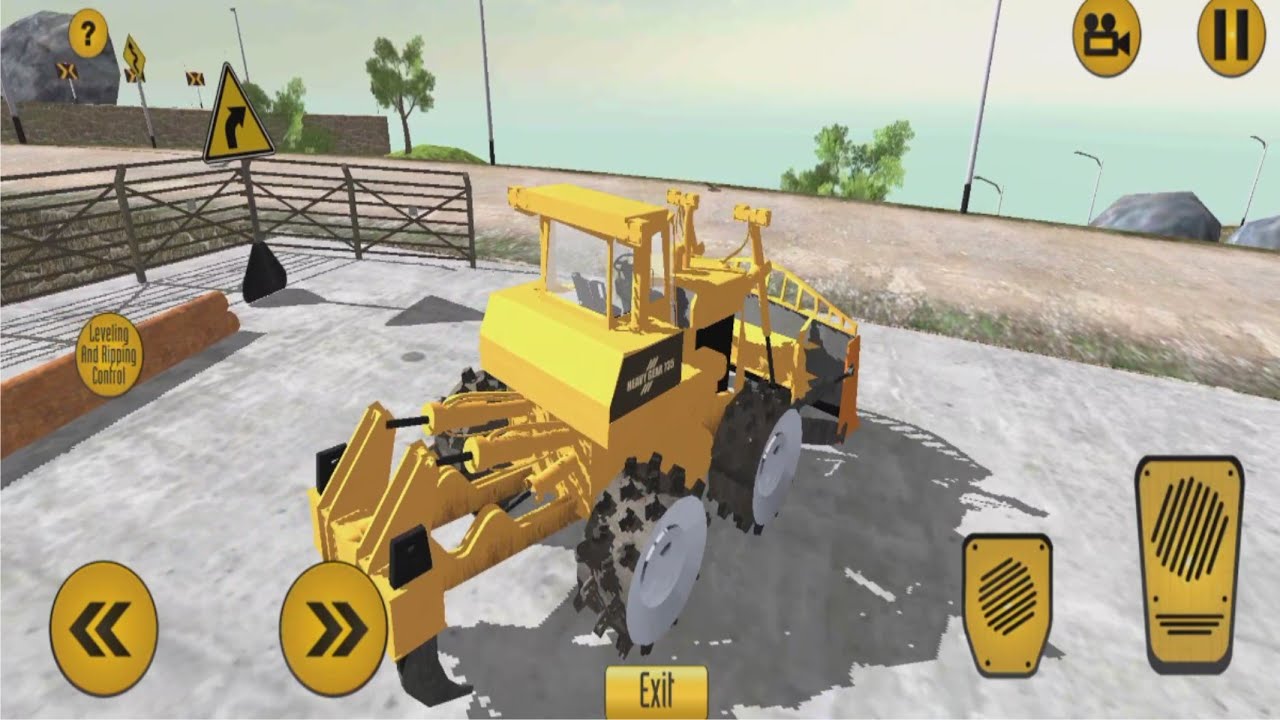 Uphill Road Building Clean Area Excavator Street City #1