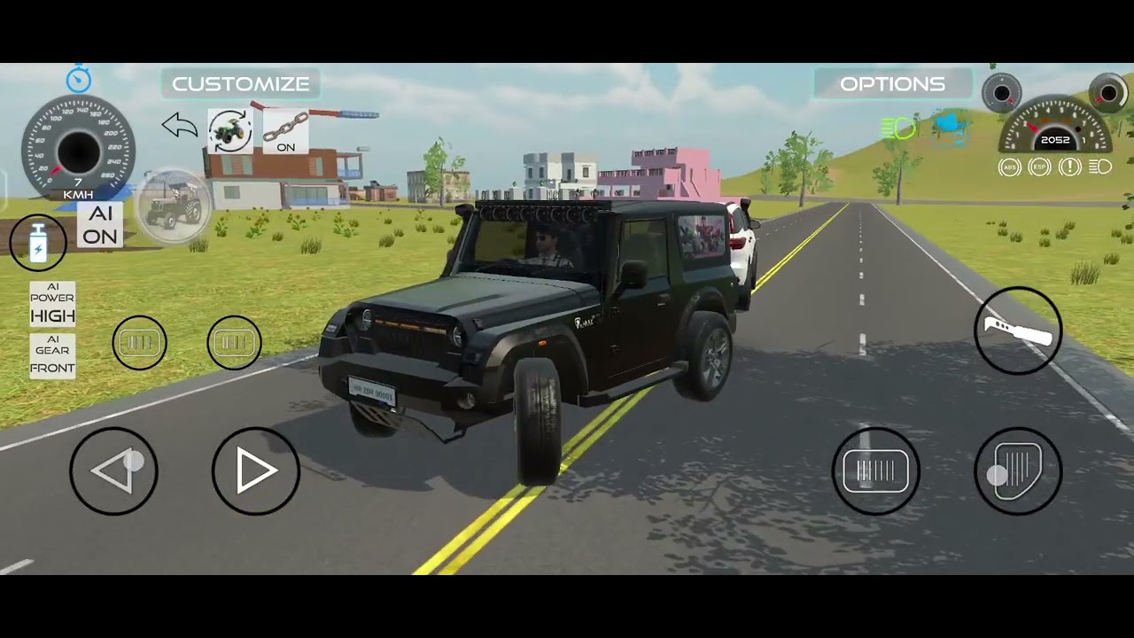 Nishu Bhai ki Thar aur fortuner tochan game video