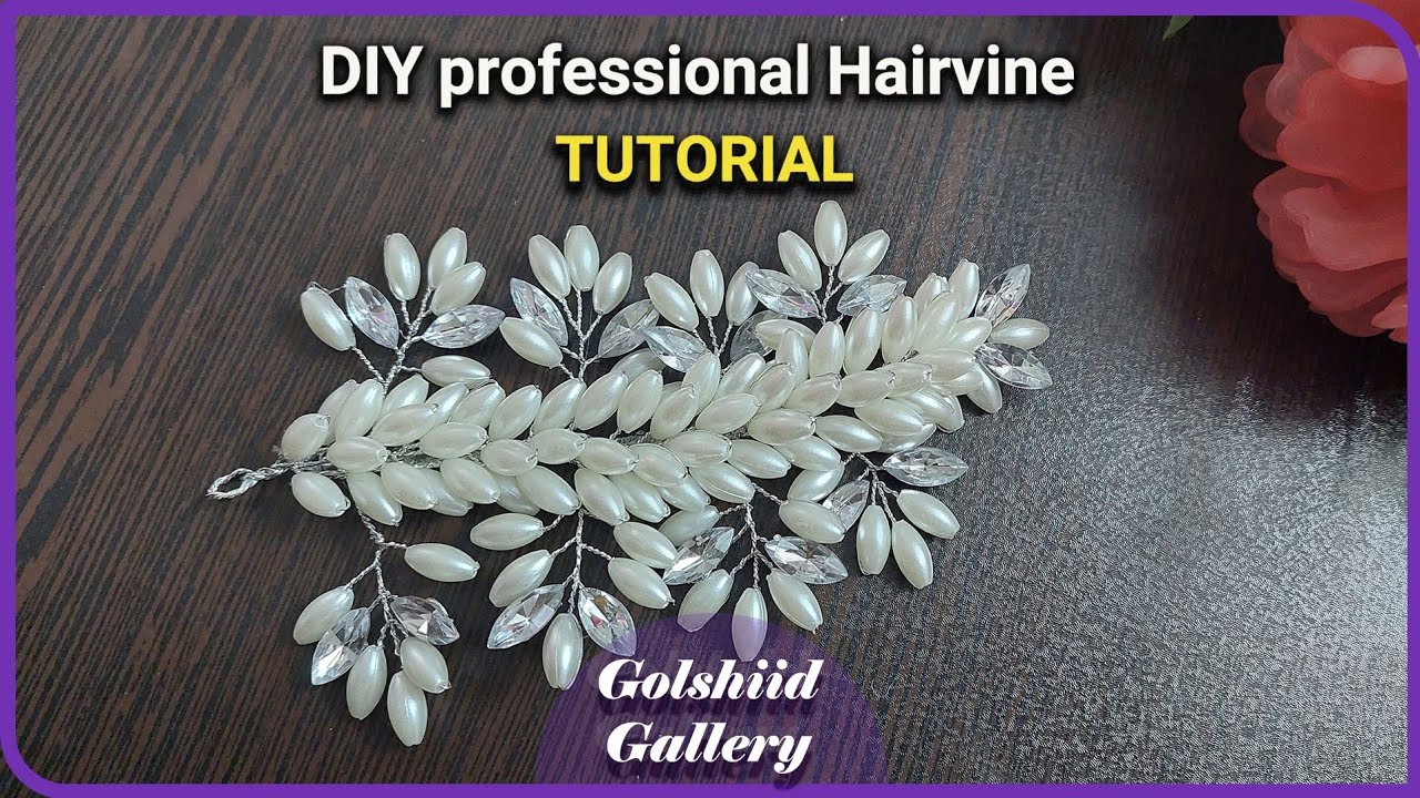 How to make a professional bridal hair vine . Make and sell. make at home  