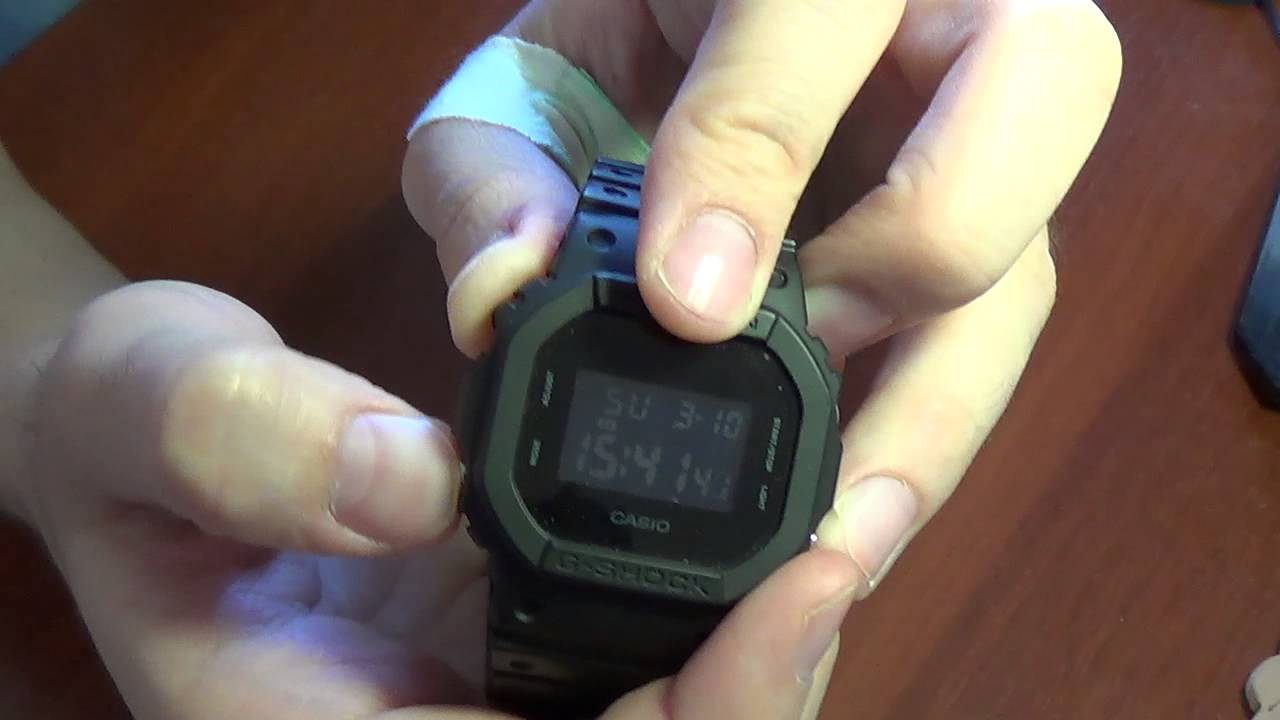Обзор часов Casio G-Shock DW-5600 BB