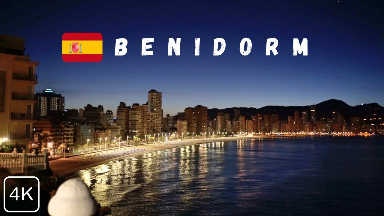 Benidorm at 5 a.m. [City Tour of Benidorm, Spain at Night]