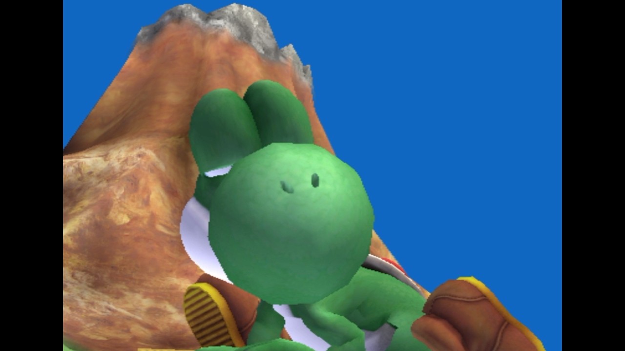 SSBB HACK: Giant growing Yoshi in FFA