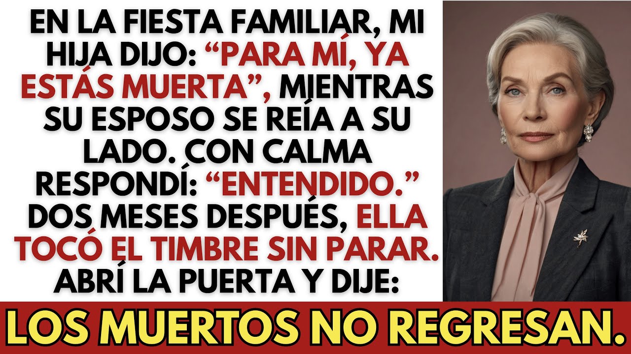 En la fiesta familiar, mi hija dijo: “Para mí, ya estás muerta” — Entonces yo…