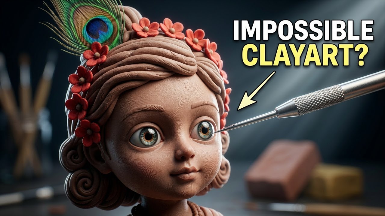 DIY Krishnaji Tutorial Making With Super Clayart Idea 