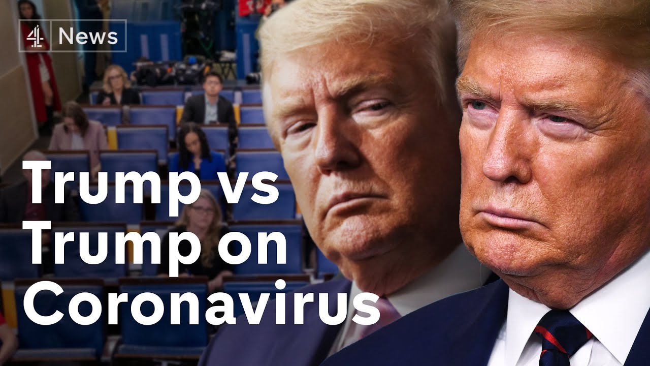 Trump vs Trump on Coronavirus: the US President's changing tone in just a few weeks