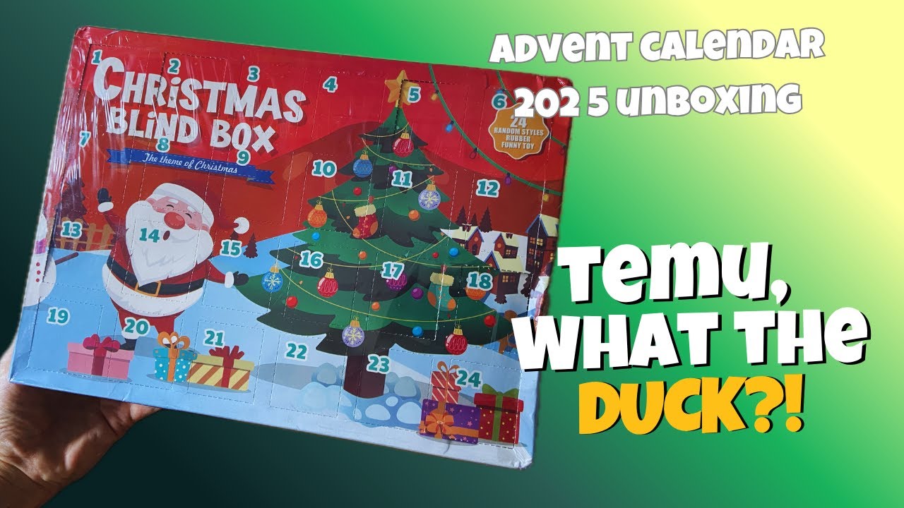 Temu, WHAT THE DUCK?! Advent calendar  unboxing 2025
