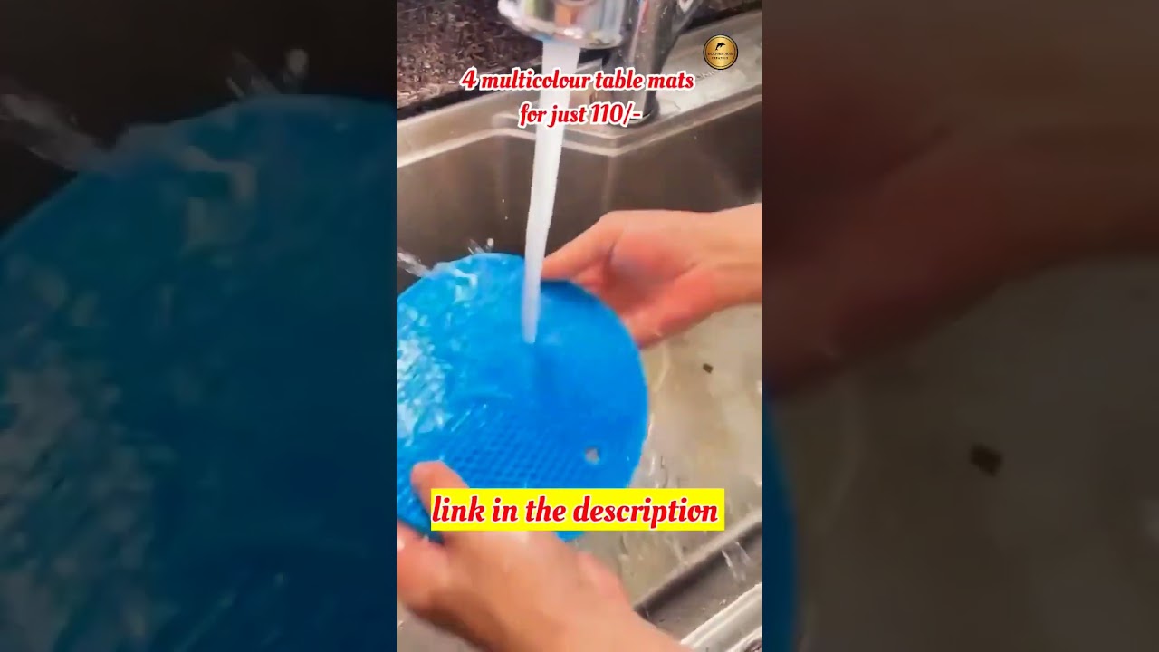 4 multicolour silicone round hot mat&pot holders for kitchen for just 110/-😱😱hurry order now 