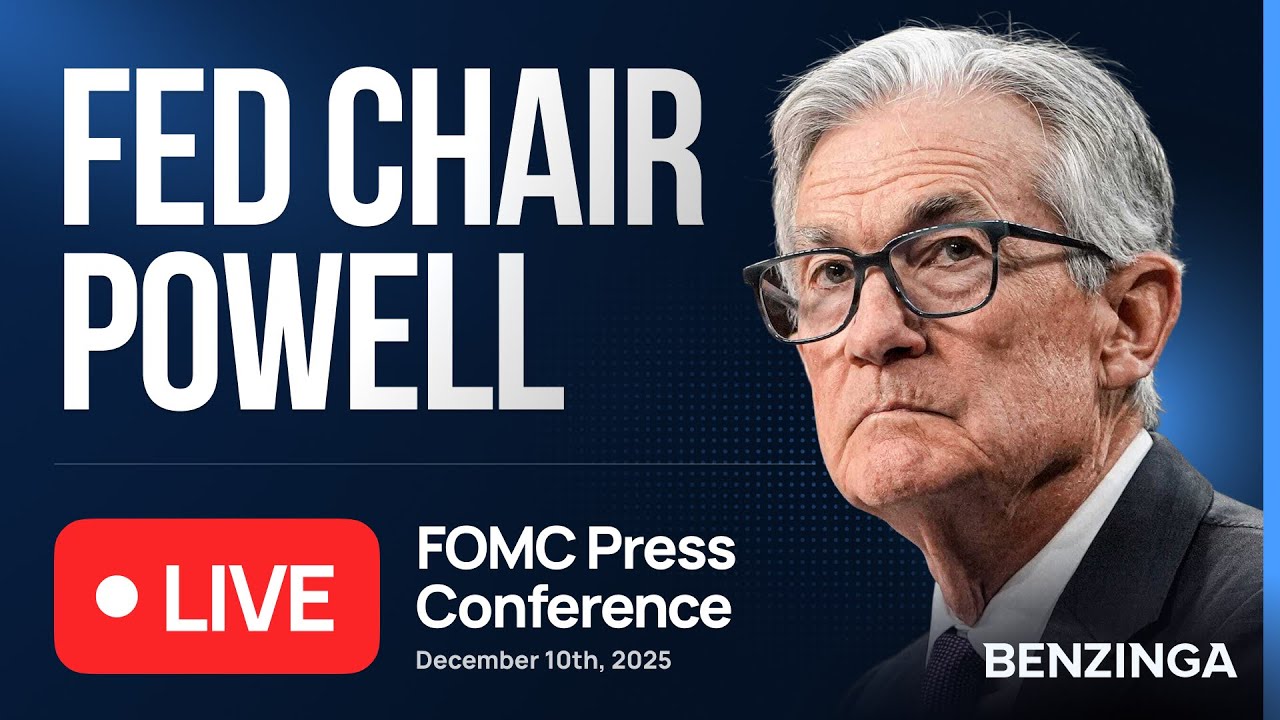 Fed Chair Jerome Powell FOMC Rate Decision | FOMC LIVE Press Conference | December 10, 2025