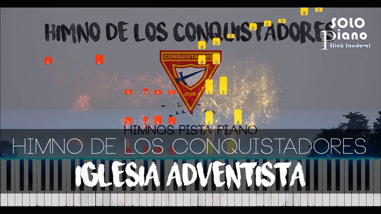 Himno de los Conquistadores - IASD | Piano Tutorial + Partitura
