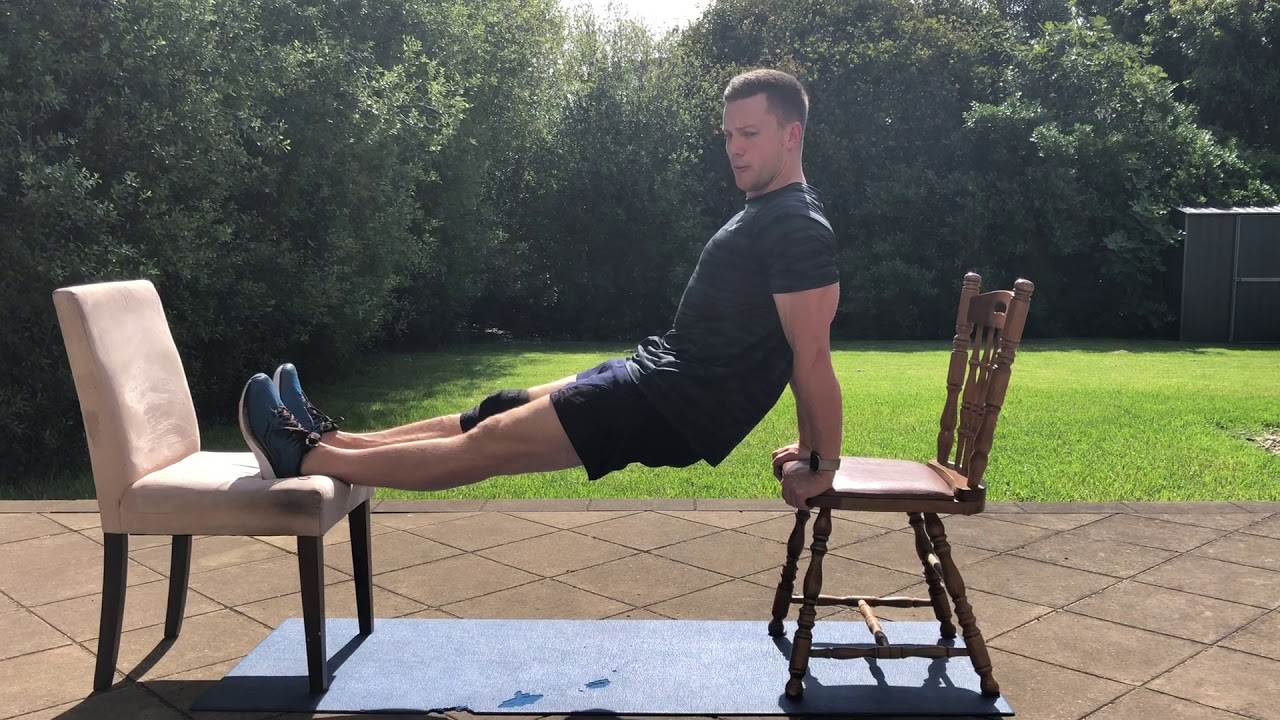Feet Elevated Chair Dip