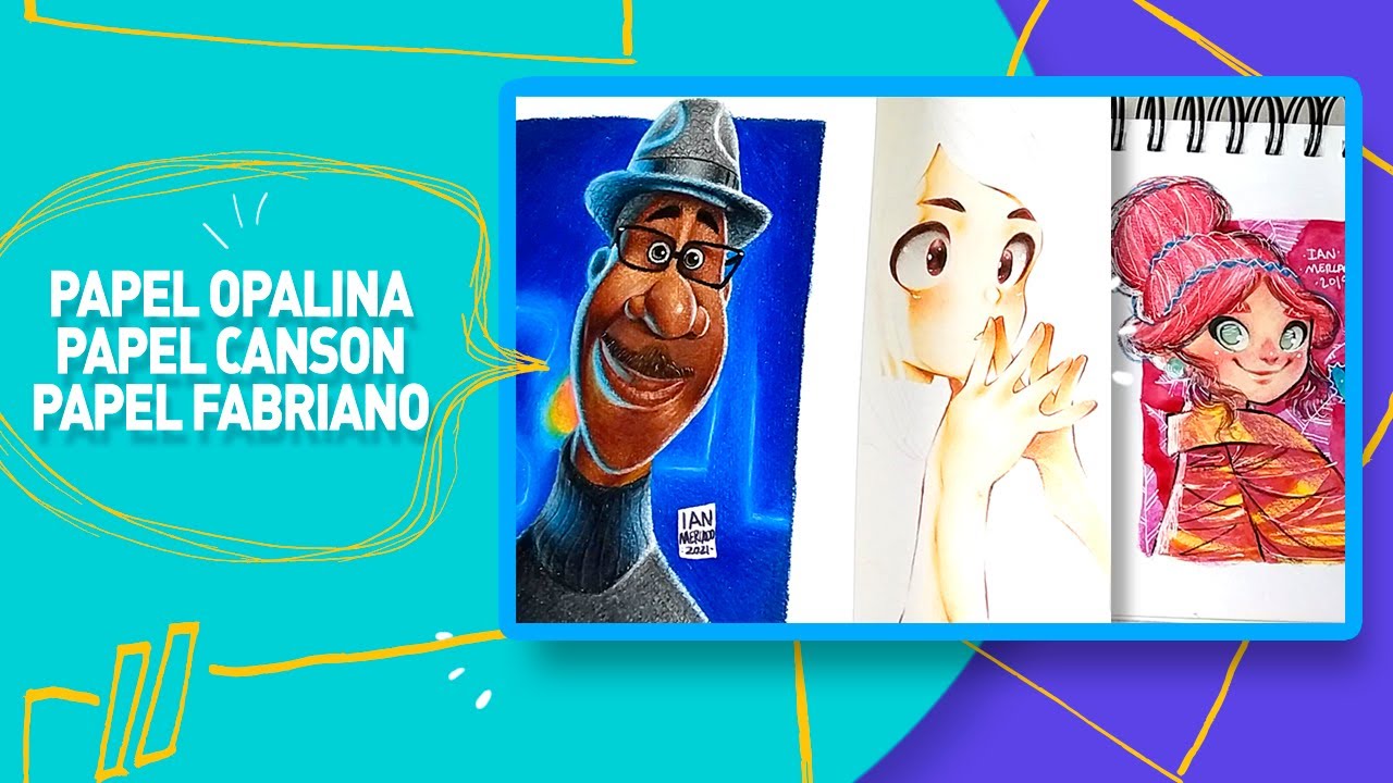 Papel Opalina, Papel canson y Papel Fabriano ¿Cual es el Mejor para Lápices de Colores?