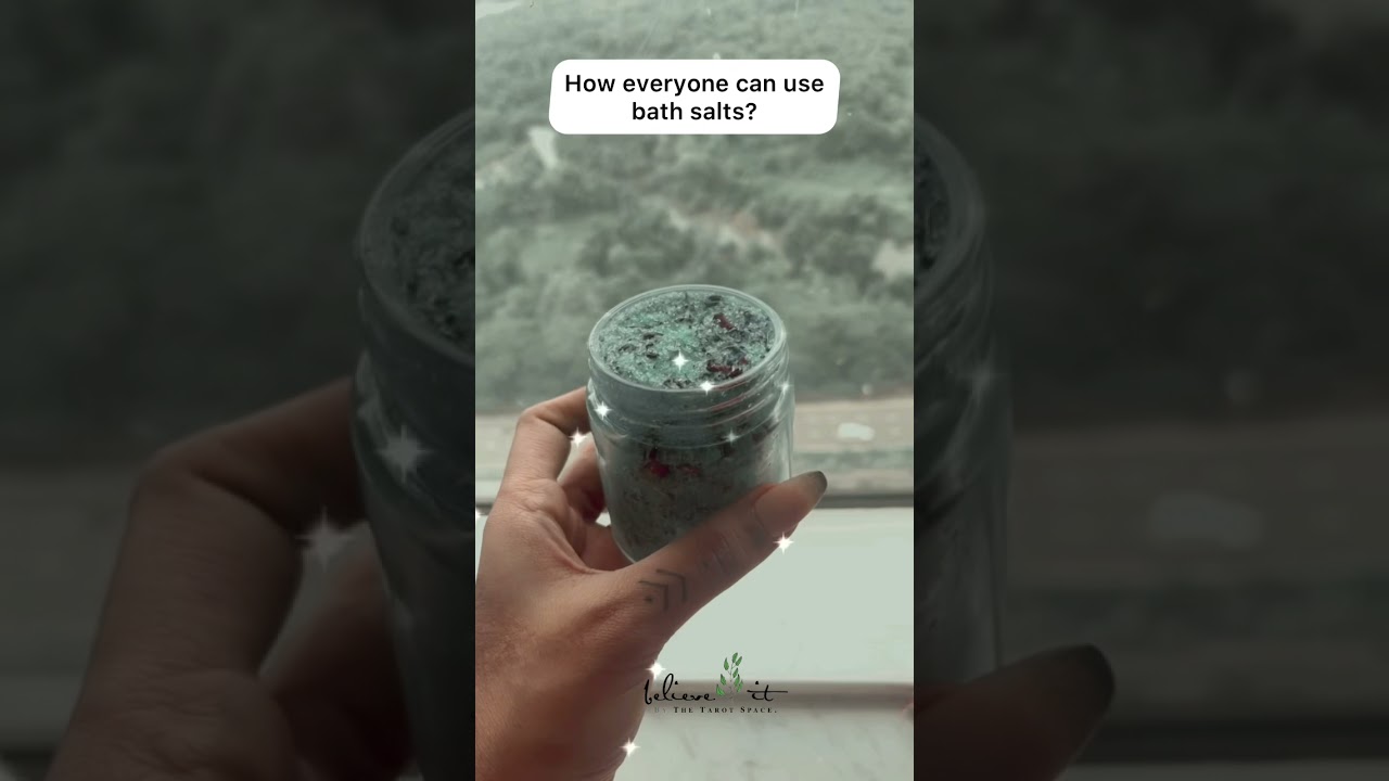 How to use bath salts. You can book your bath salts with us @believeitofficial on Instagram #tarot
