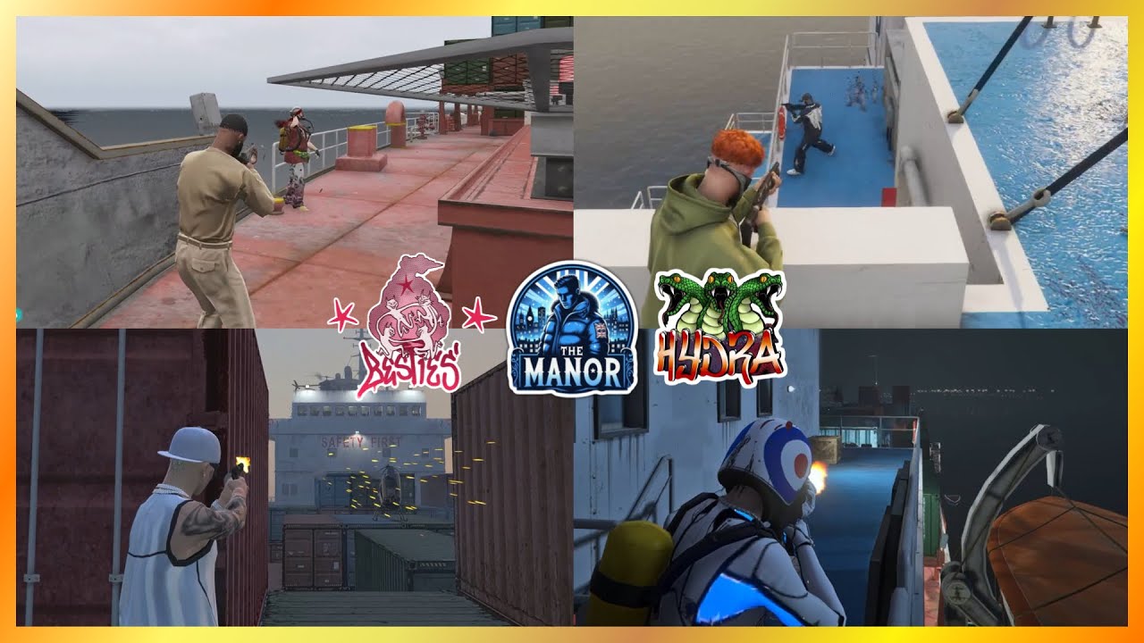 Besties vs Manor & Hydra // Fight For Cargo Ship | NoPixel 4.0 GTA RP