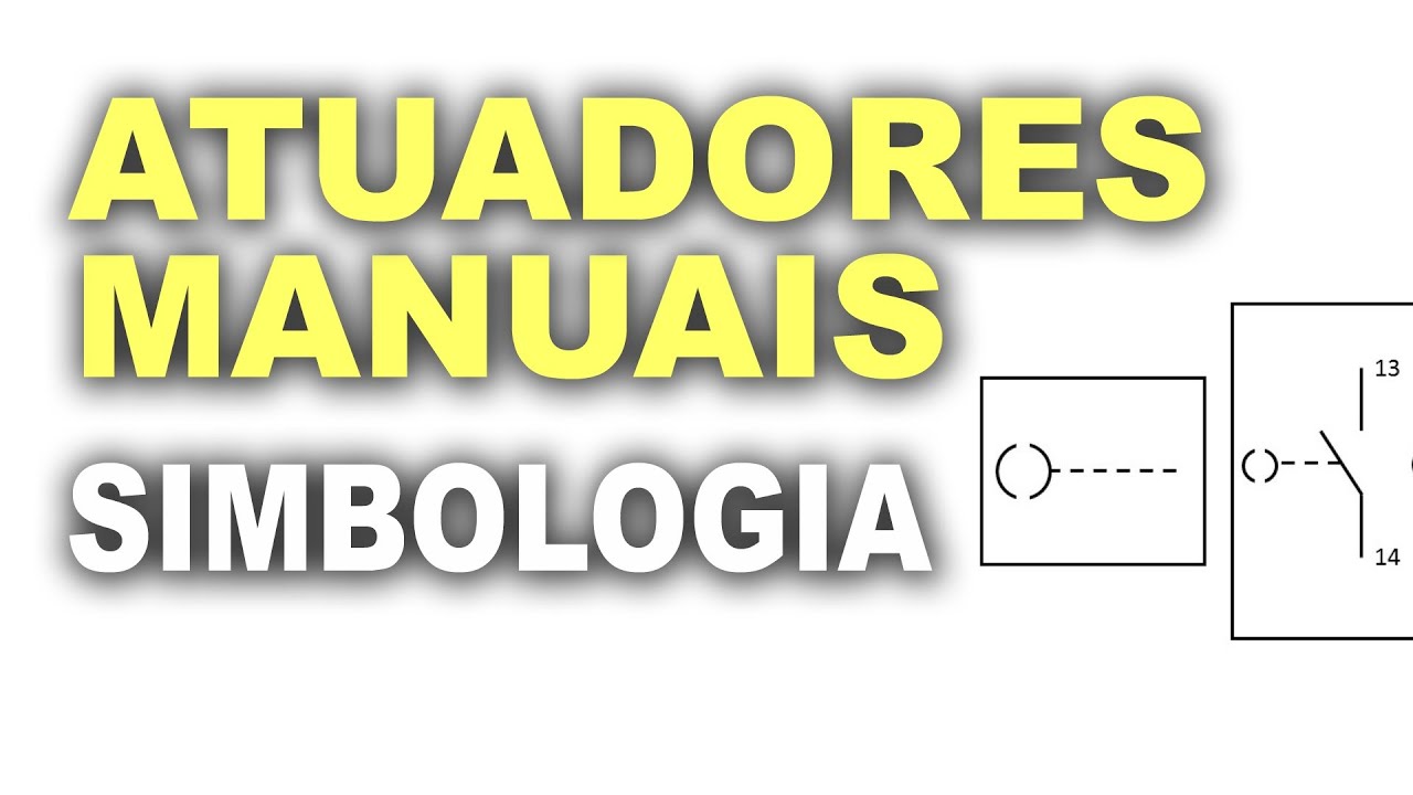 Atuadores manuais! Simbologia de comandos elétricos.