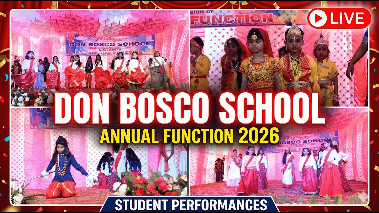 🔴 LIVE: Don Bosco School Annual Function 2026 | Watch Talented Students Perform On Stage Today! ✨