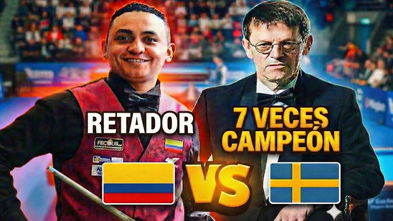 Jugador COLOMBIANO encara a UNA LEYENDA DEL BILLAR