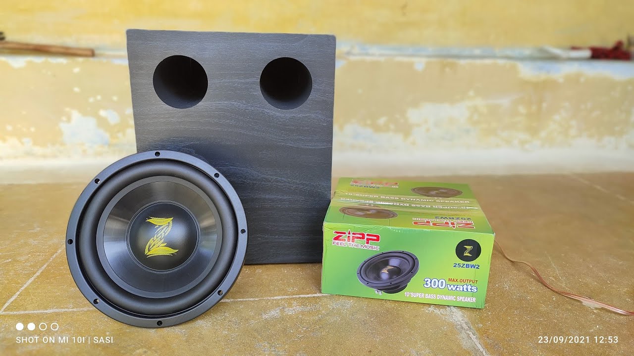 Zipp 10 inch Subwoofer Unboxing and Testing 🔥