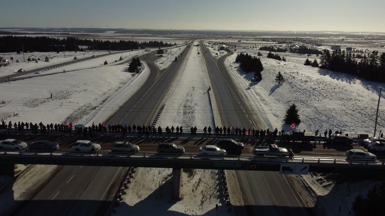 Convoy 2022 Amherst Nova Scotia - Fort Lawrence , bridge