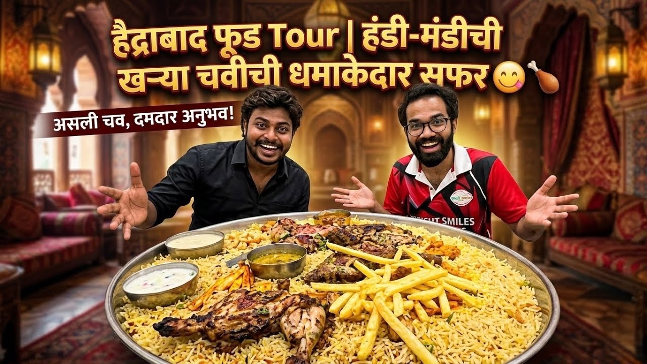 हैद्राबाद फूड Tour | हंडी-मंडीची खऱ्या चवीची धमाकेदार सफर 😋🍗 food vlog