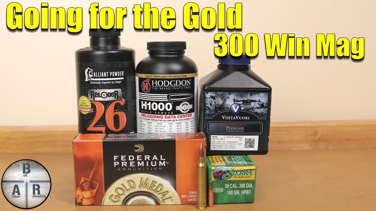 300 Win Mag - Federal Gold Medal Match - Enhancing the 190 SMK for the Thompson center compass