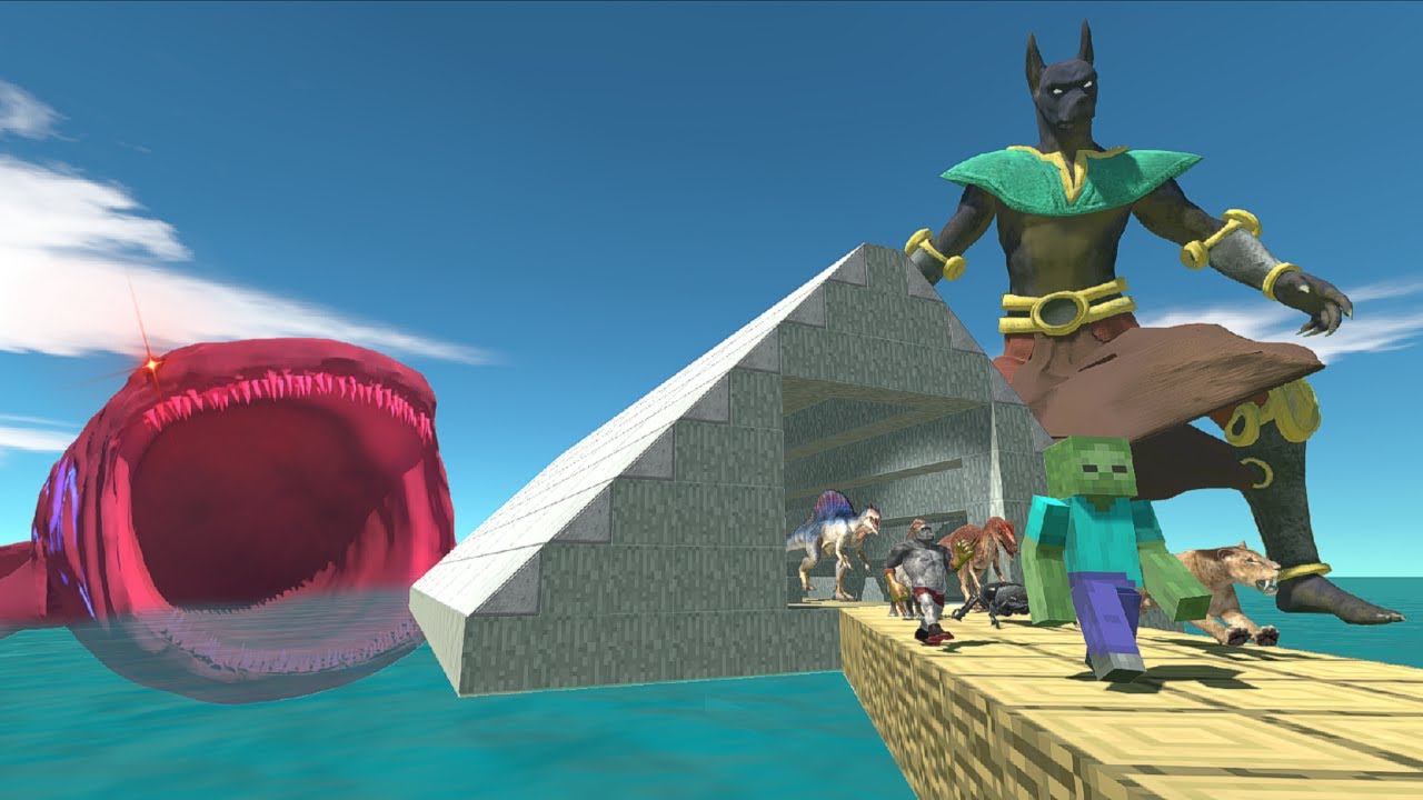 NEW LABIRYNT PYRAMID BRIDGE ALL UNITS RUN FAST FROM RED BLOOP - Animal Revolt Battle Simulator