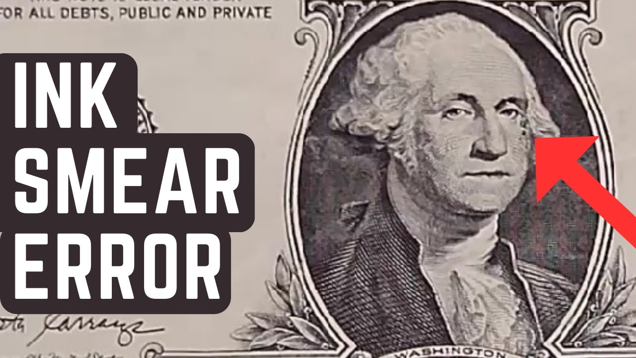 Ink Smear Error Banknote Found Bill Searching for Rare Currency