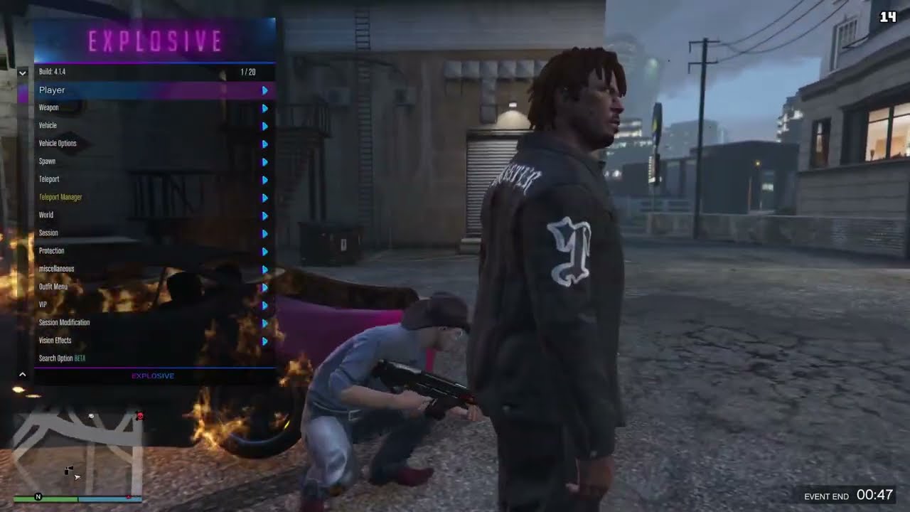 I mess around with Explosive mod menu for gta 5 online