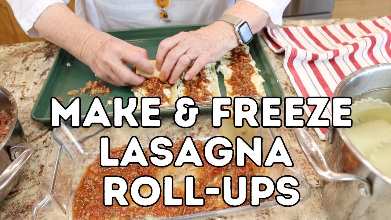Make & Freeze Lasagna Roll-Ups