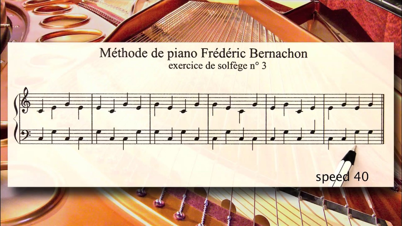 Piano for beginner: Lesson #3 - How to Play Piano - The Bernachon Method.