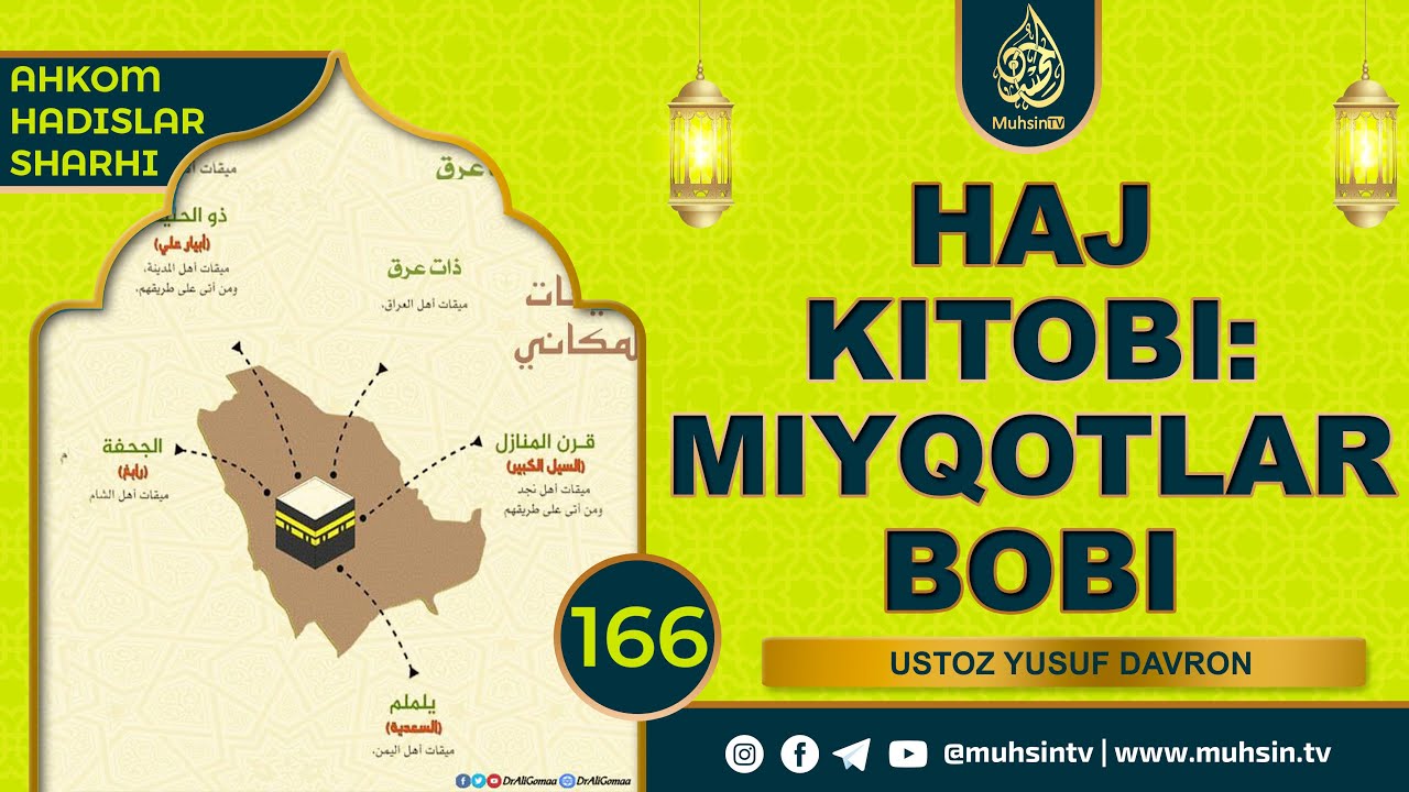 166-dars: Haj kitobi | Miyqotlar bobi | Ustoz Yusuf Davron