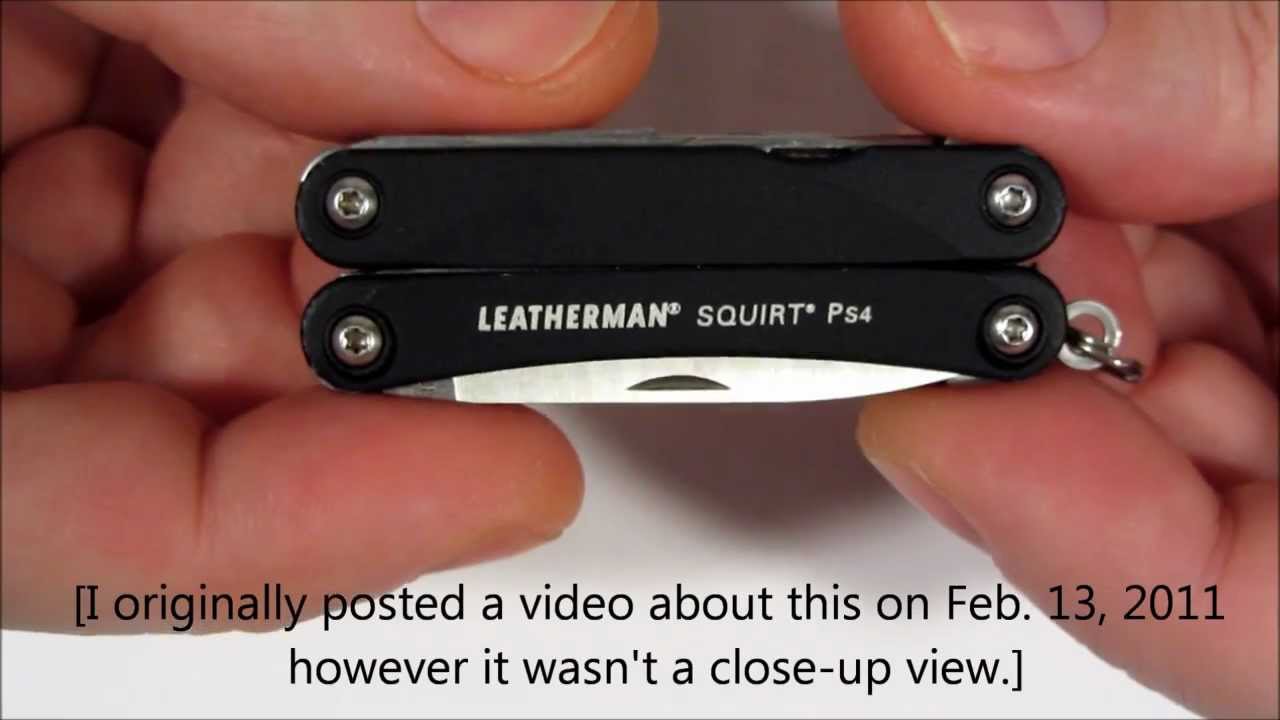 Leatherman Squirt PS4 Secret Pin Storage Hole