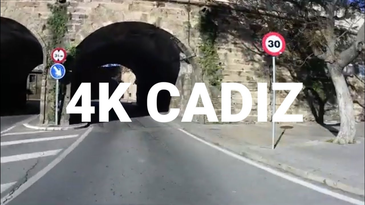 4K Cádiz Conduciendo España | 4K Cádiz Driving Street Spain