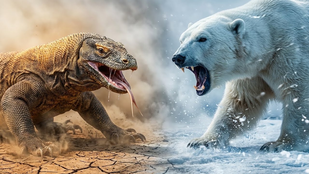 Komodo Dragon vs Polar Bear: Who Would Win This Impossible Battle?