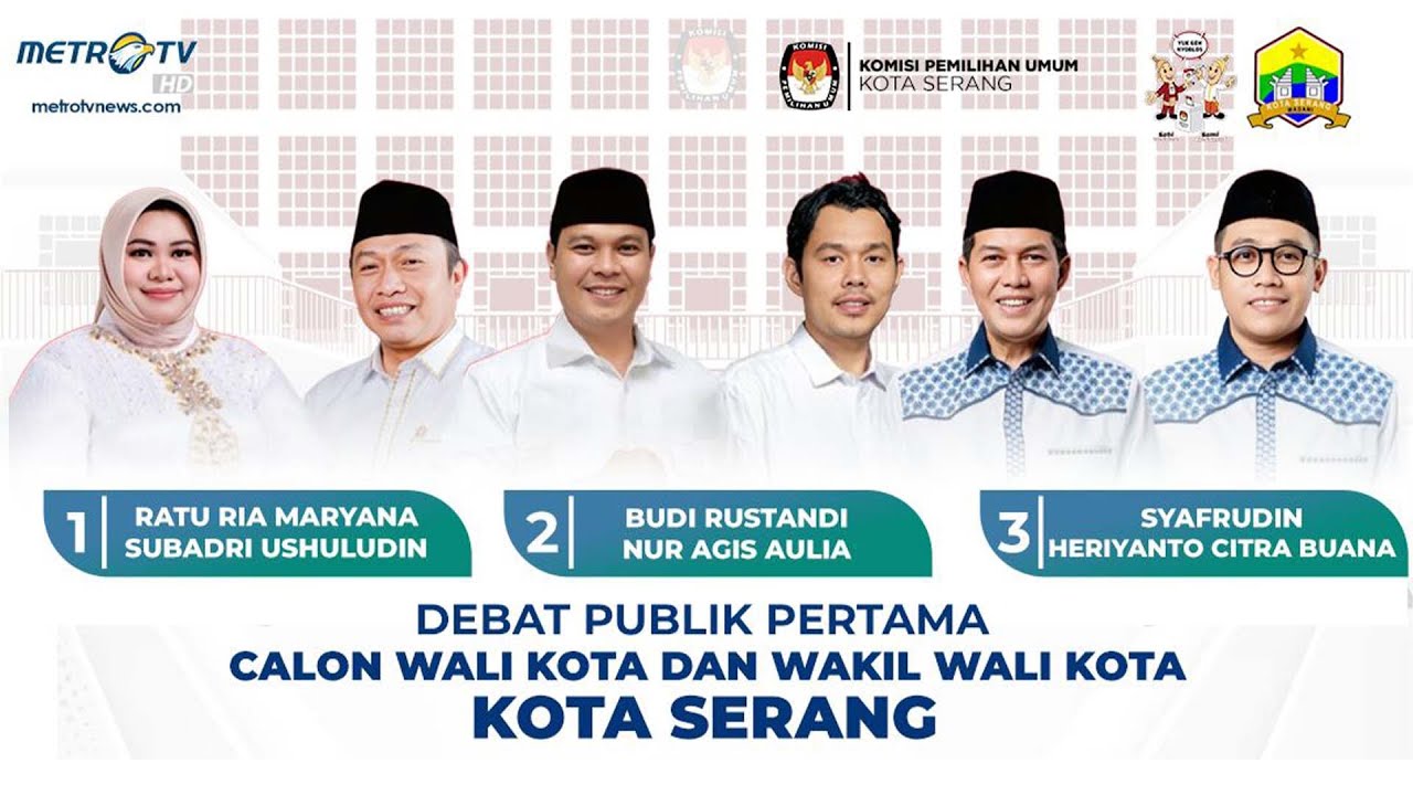 DEBAT PUBLIK PERTAMA CALON WALI KOTA DAN WAKIL WALI KOTA SERANG 2024