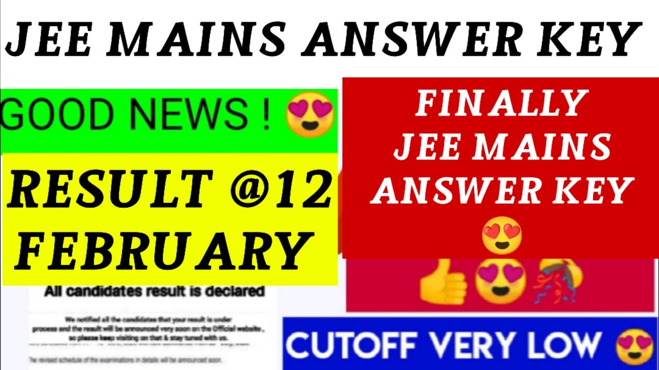 JEE MAINS ANSWER KEY 2024 | jee mains exam result | jee mains exam 2024