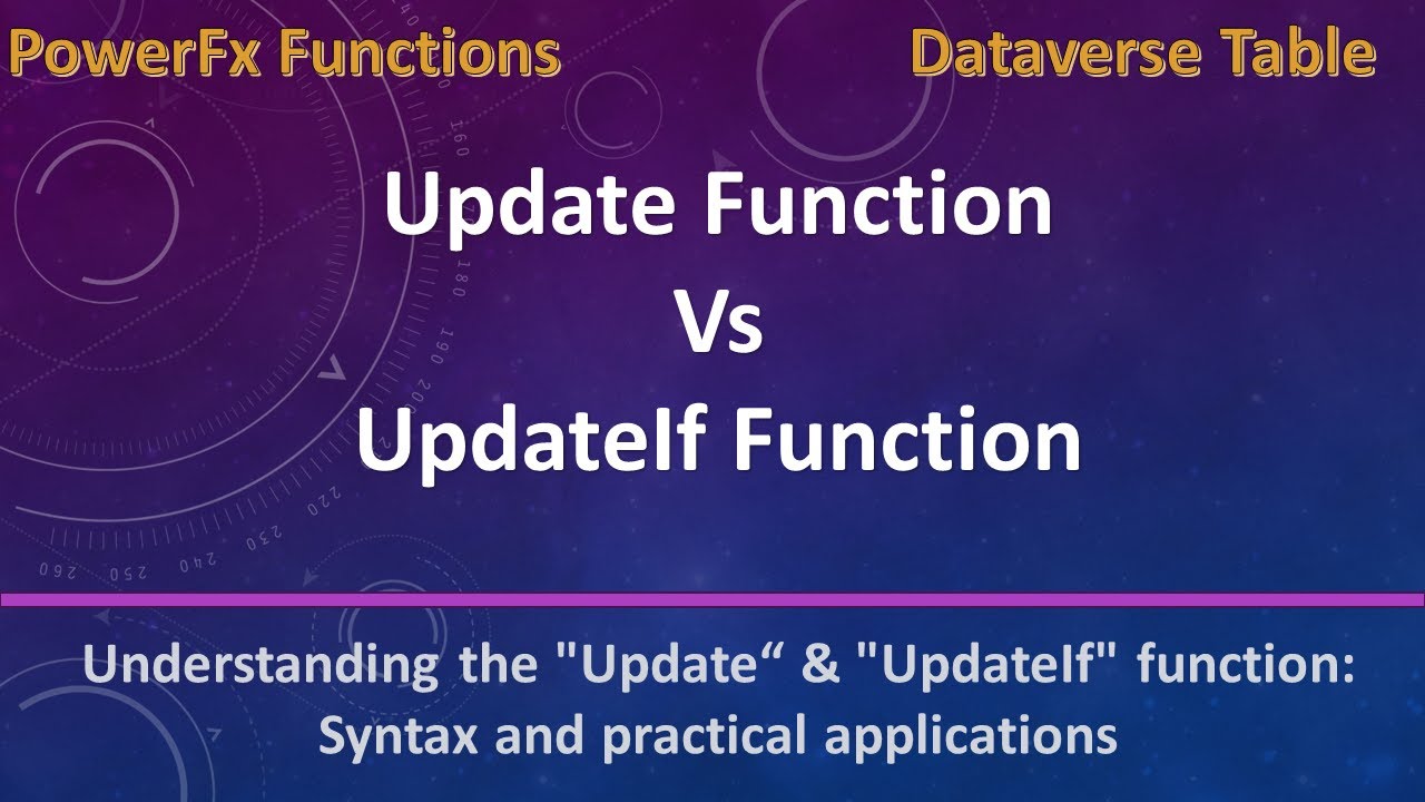 How to use Update and UpdateIf function in powerapps | Update vs UpdateIf in powerapps PowerFx Fn.