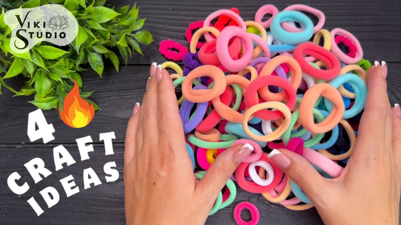 Easy Craft 🔥🔥  with Hair Rubber Bands Tutorial