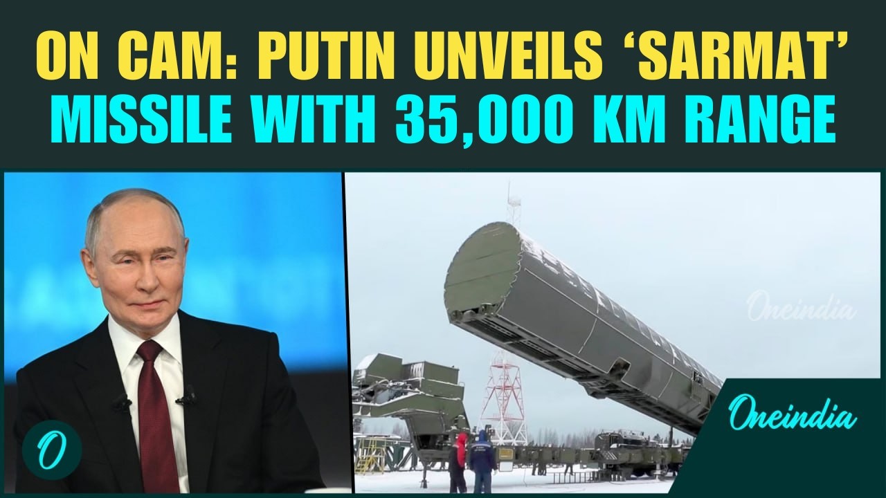 Путин выпустил ракету РС-Сармат с дальностью 35 000 км и высокой точностью; Трамп в шоке.
