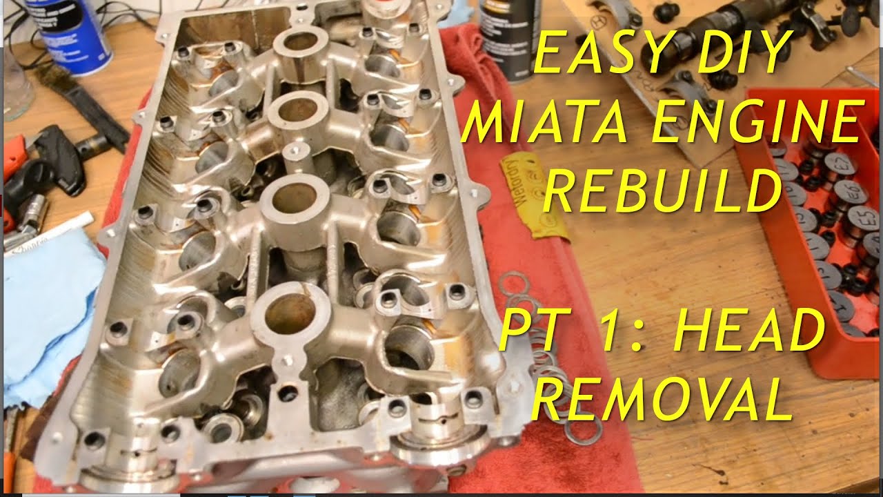 Miata Engine Build Pt1 - Step-by-Step DIY Head Removal and Disassembly