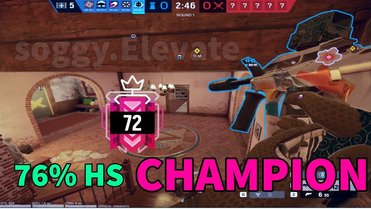 The 76% Headshot Champion - Rainbow Six Siege 360hz