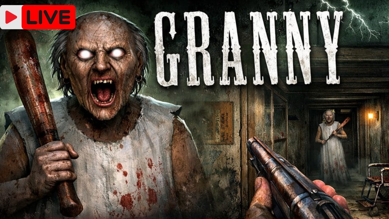 🔴GRANNY IS LIVE😨🤯 || GRANNY ALL PARTS HINDI GAMEPLAY 💯🗣️