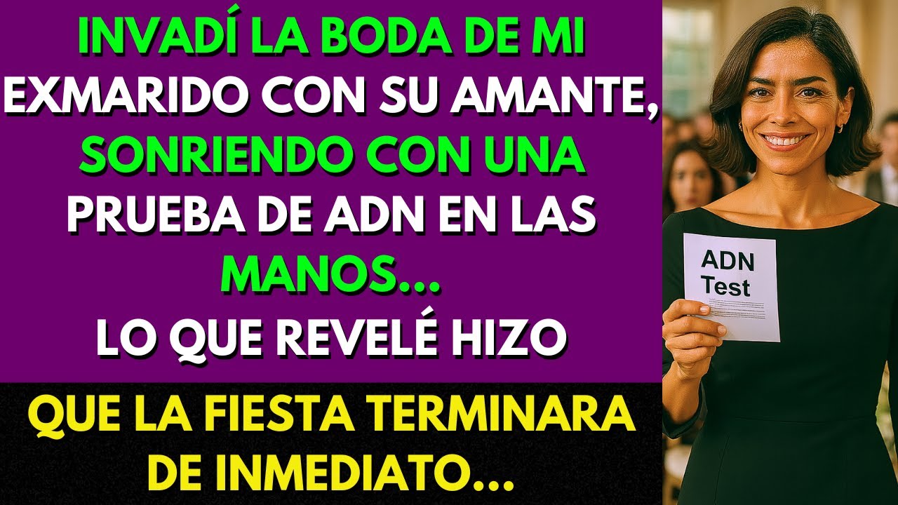 Invadí Su Boda Con La Amante y Sonriendo Le Entregué Una Prueba de Adn… Todos En Shock