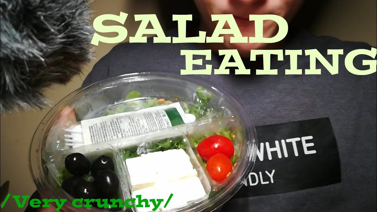Crunchy eating sounds  /SALAD/    -ASMR-