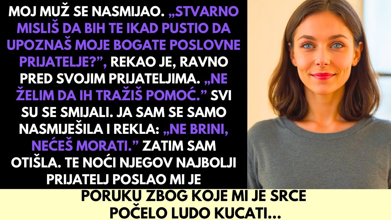 Ismijao Me Pred Svojim Elitnim Poslovnim Krugom—Ali Njegov Najbolji Prijatelj Otkri Istinu