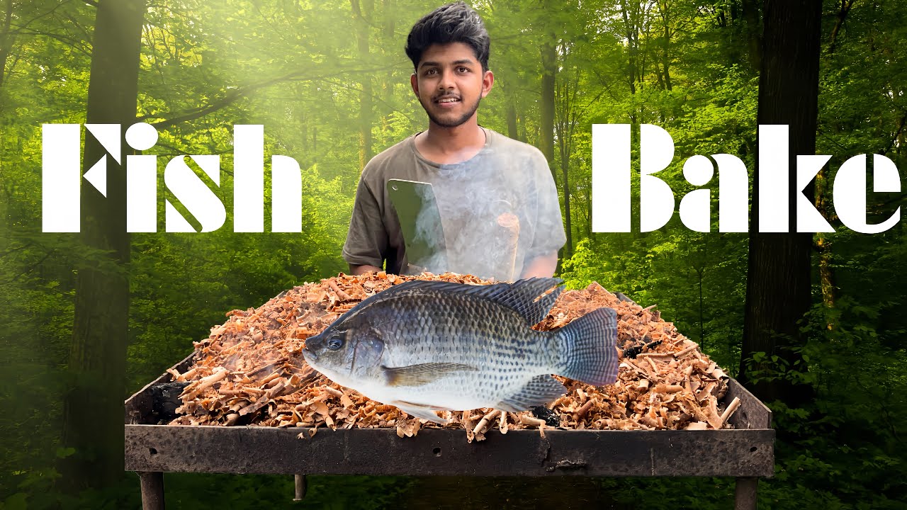 I BAKED KODUVA Fish with spicy paste & cooked outdoors