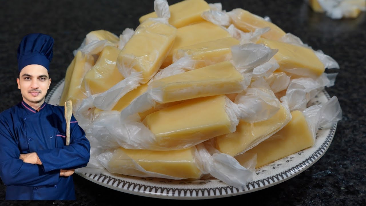 Milk Toffee Recipe|Homemed Soft & Chewy Toffee|How To Make Toffee |Chef M Afzal|