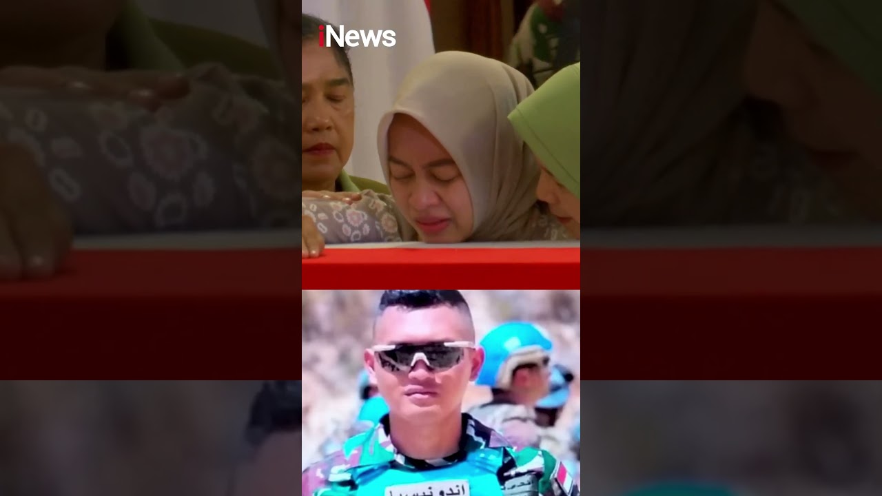 Tangis Haru Keluarga Peluk Peti Jenazah, Serka (Anm) M. Nur Ichwan, TNI Gugur di Lebanon