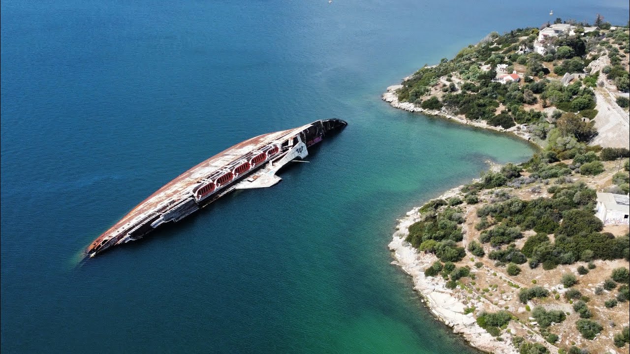 Discovering the Mysteries: The 'Mediterranean Sky' Shipwreck - A 4K Drone Odyssey